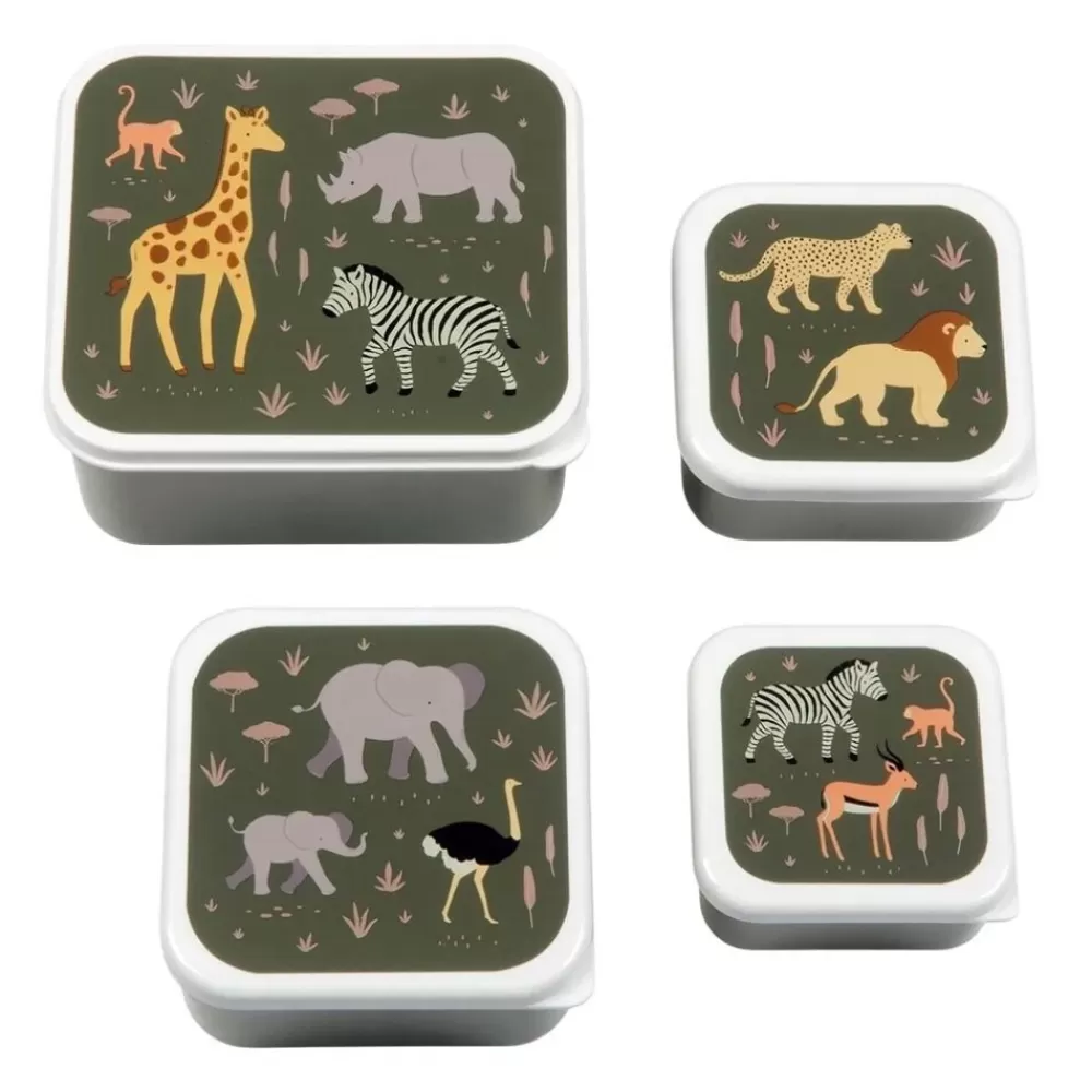 Sale Kidzsupplies A Lovely Little Company Lunch Box Set Safari Dieren