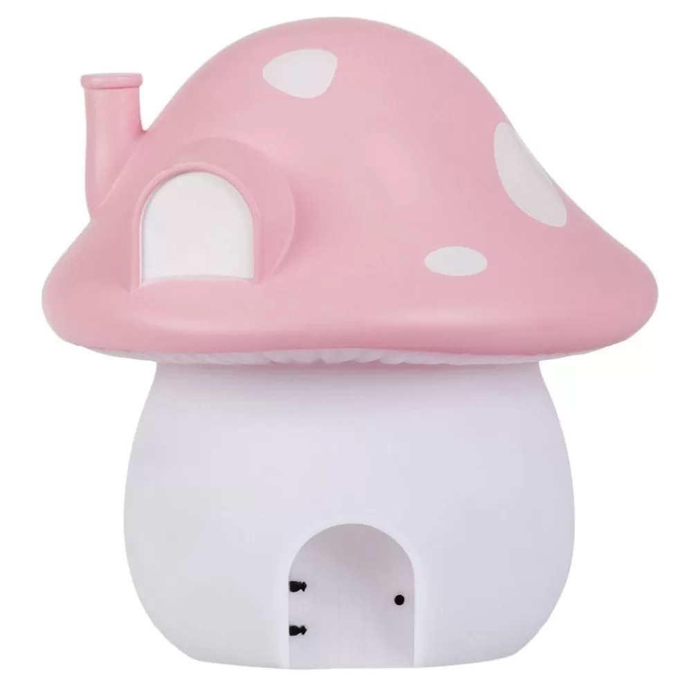 Best Kidzsupplies A Lovely Little Company Nachtlamp Paddenstoel Huis Roze