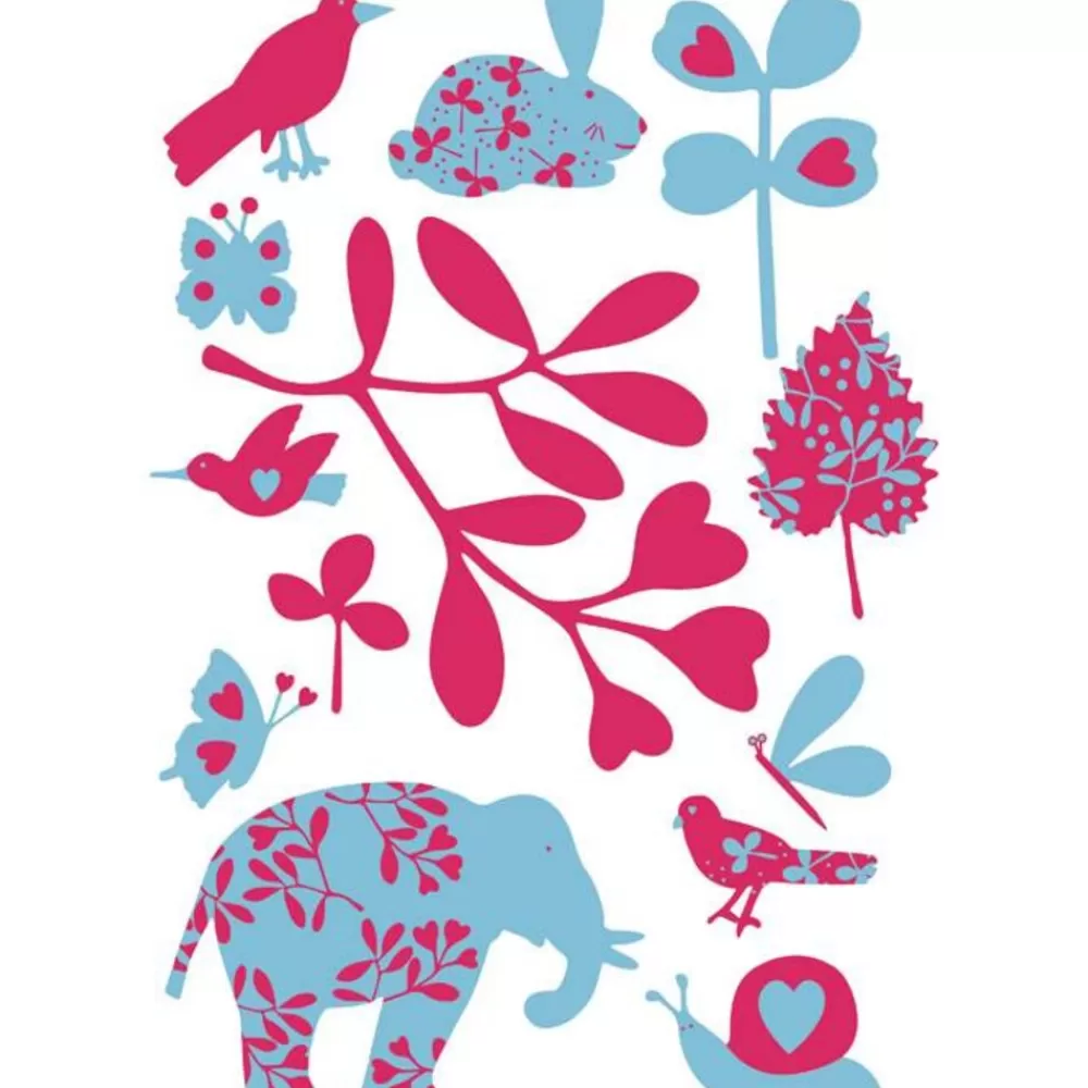 Fashion Kidzsupplies Art-Sticker Muursticker Olifant En Co.