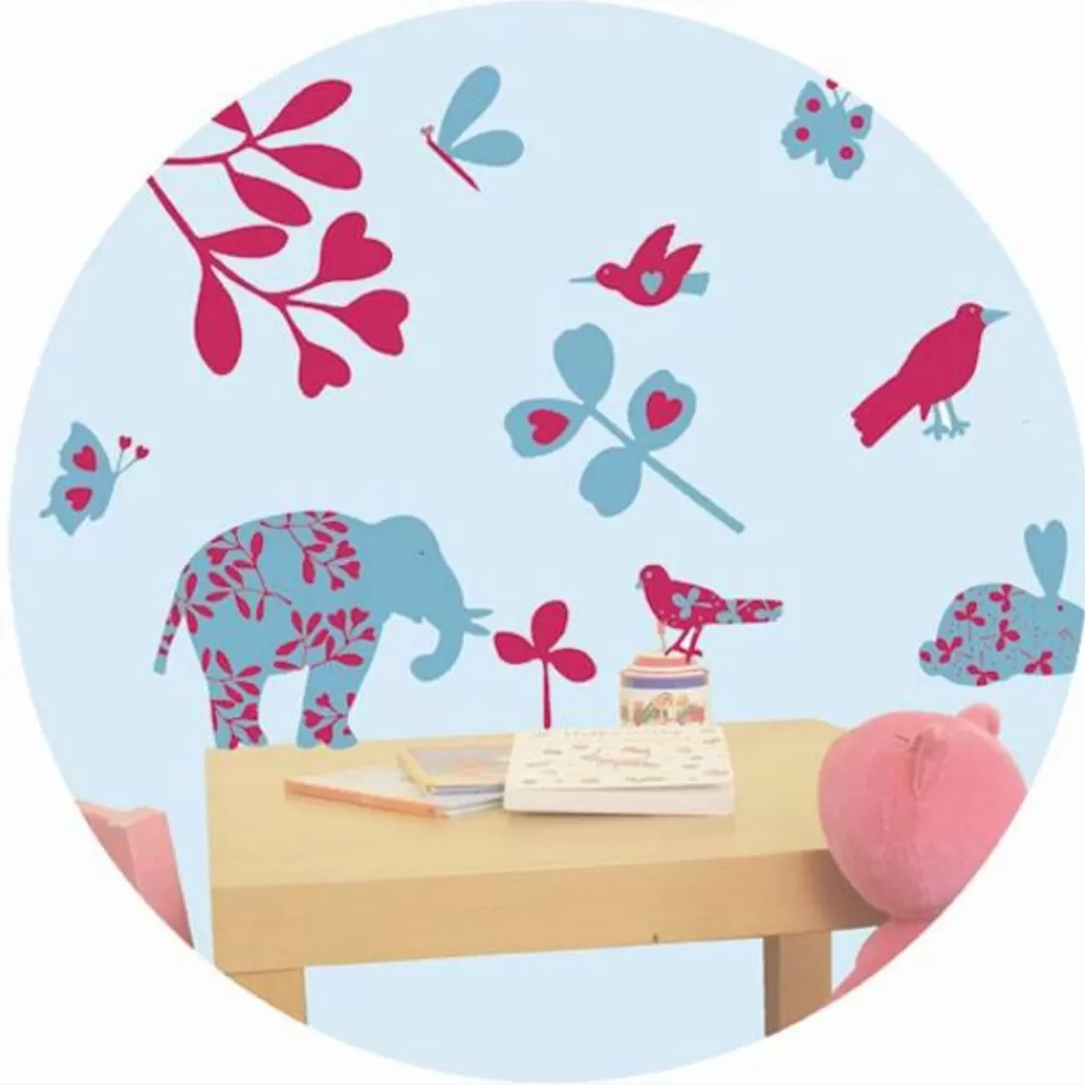 Fashion Kidzsupplies Art-Sticker Muursticker Olifant En Co.