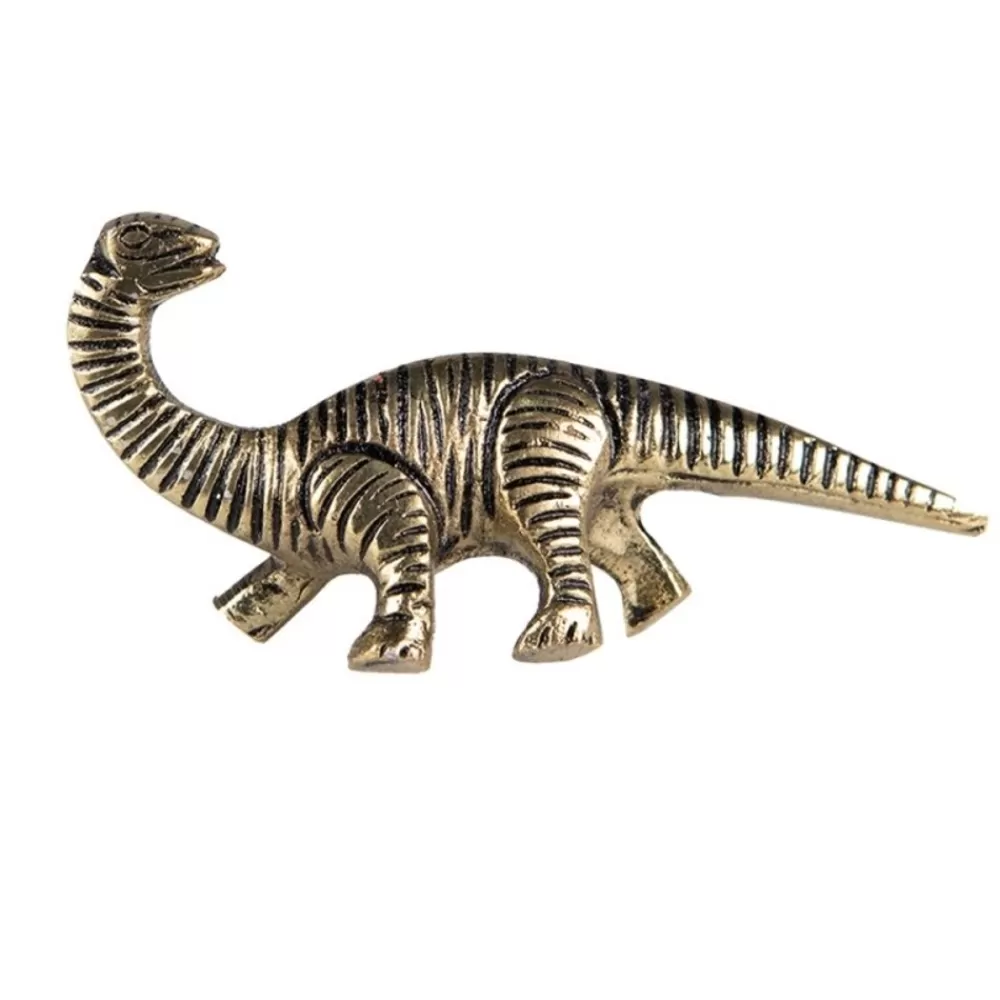 Online Kidzsupplies Clayre En Eef Deurknopje Dinosaurus Brontosaurus Goud