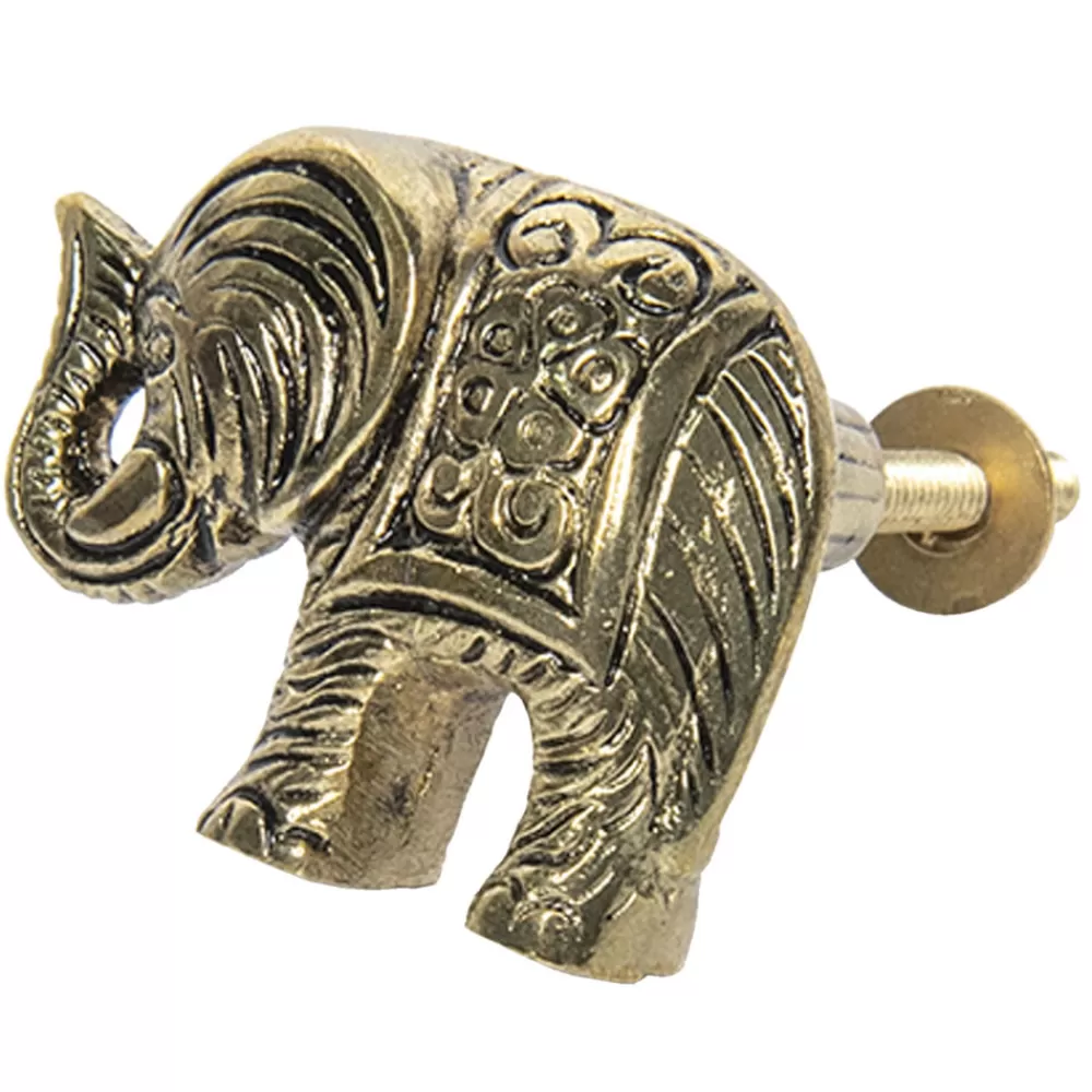 Fashion Kidzsupplies Clayre En Eef Deurknopje Olifant Goud