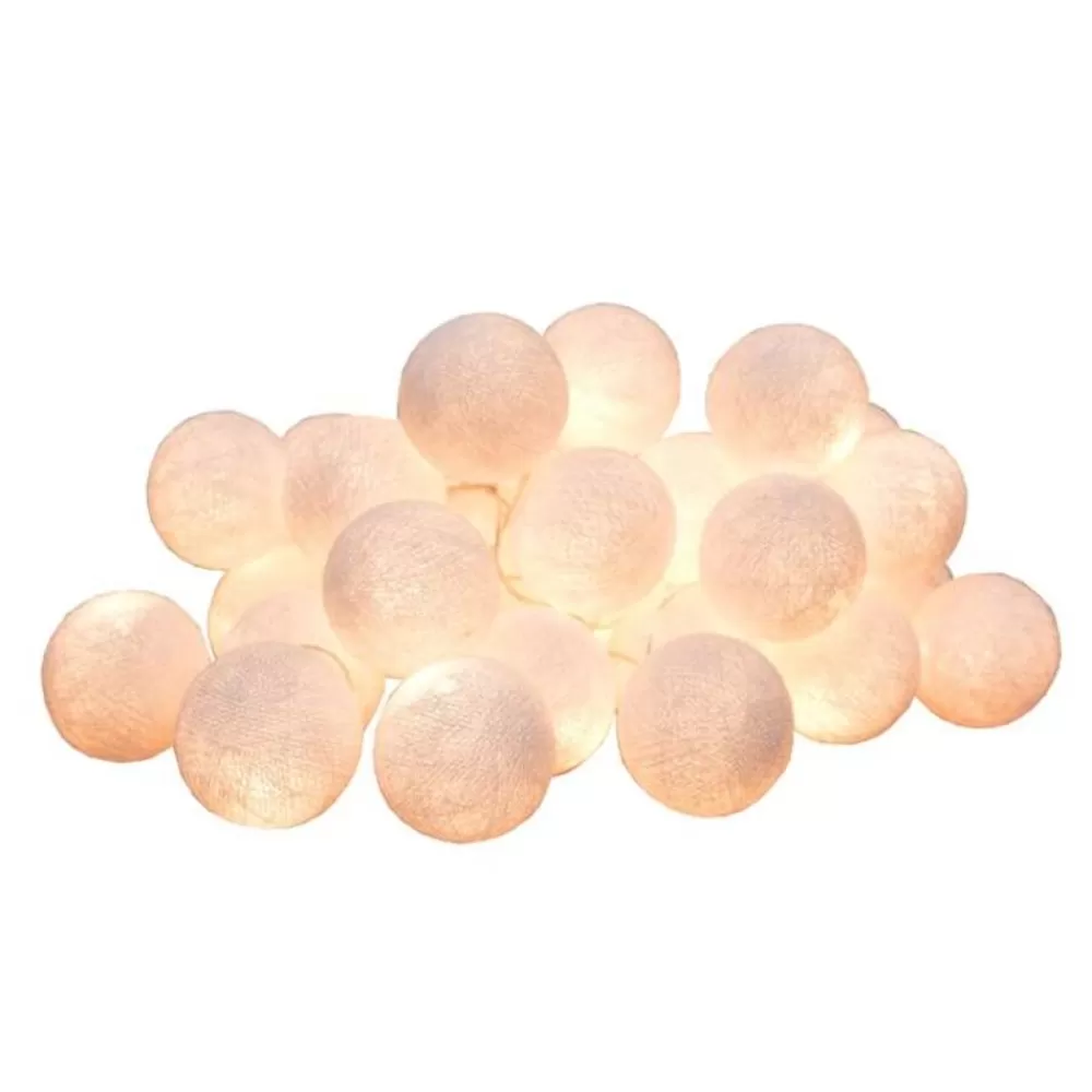 Hot Kidzsupplies Cotton Ball Lights Lichtslinger Wit Usb Met Stekker