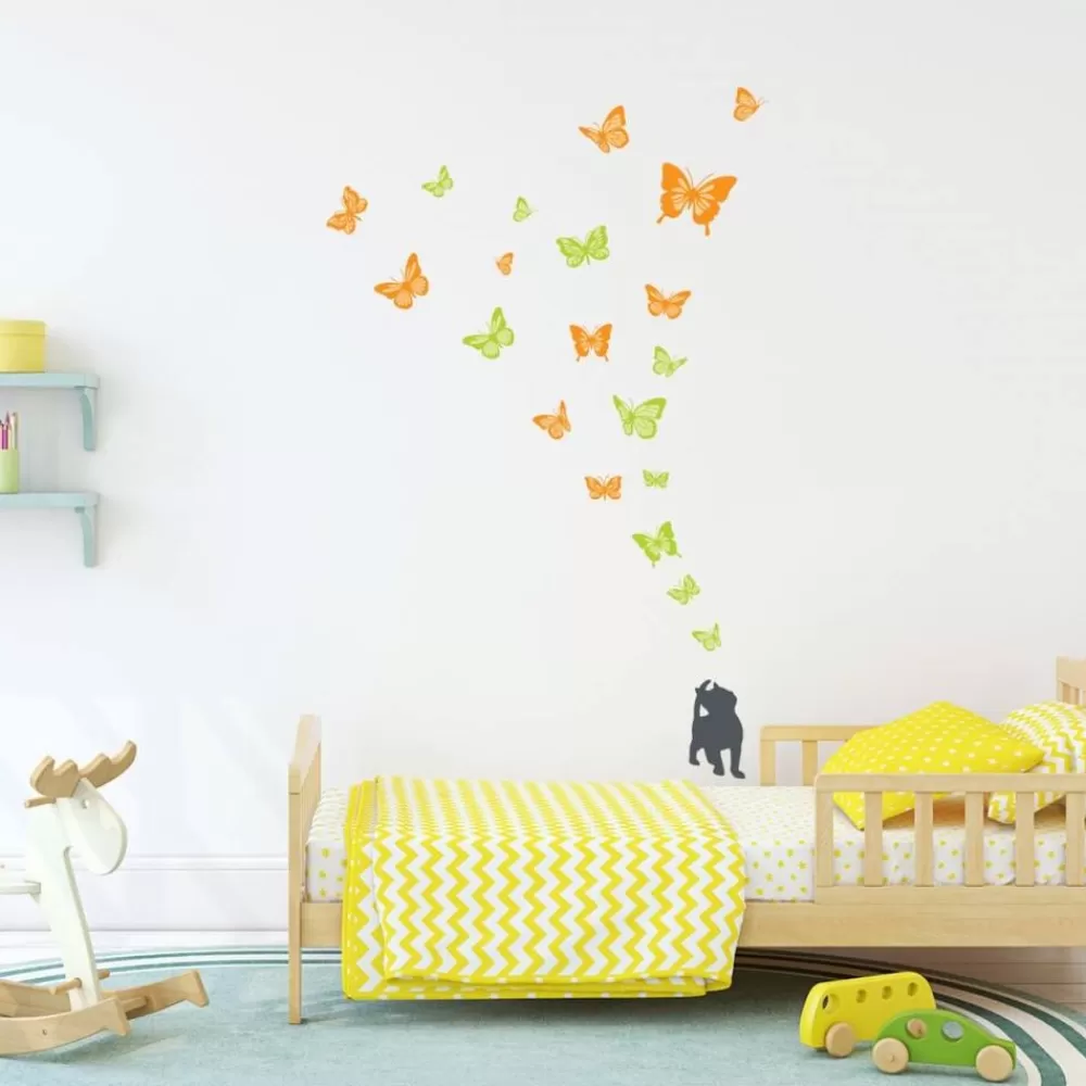 Cheap Kidzsupplies Decowall Muursticker Poes Met Vlinders