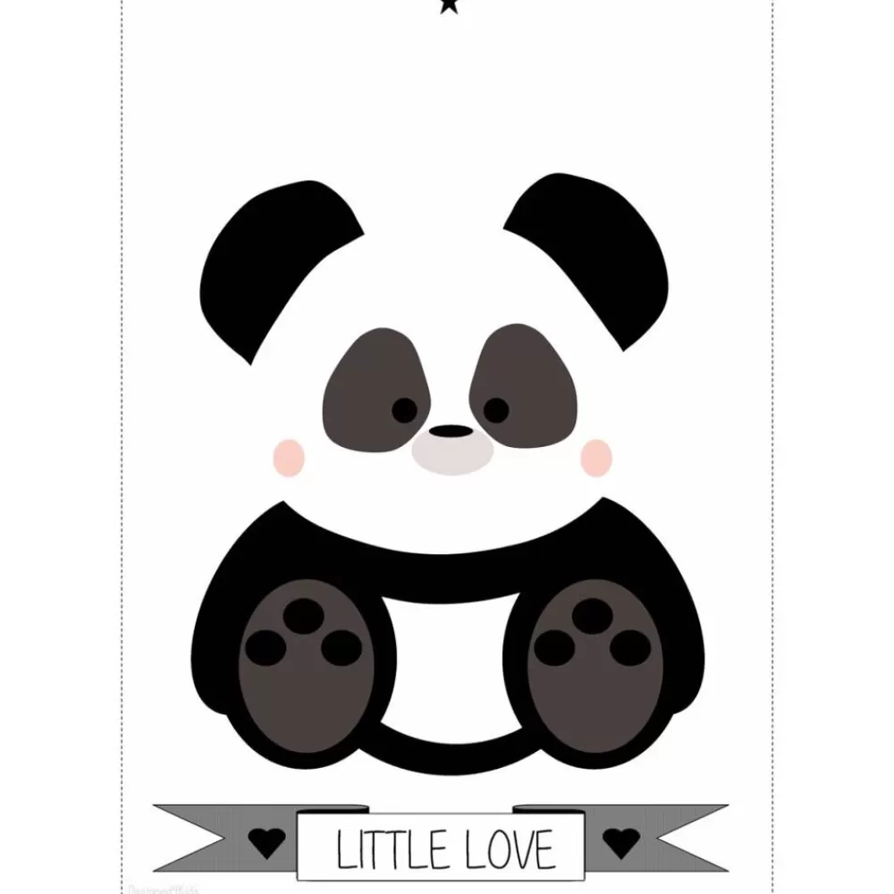 Online Kidzsupplies Designed4Kids Kinderposter Panda Little Love