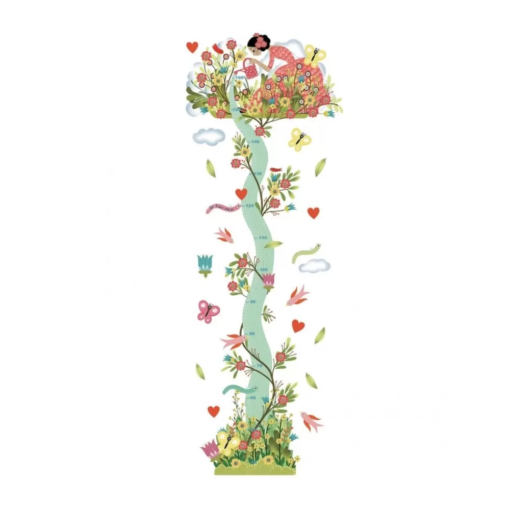 Fashion Kidzsupplies Djeco Muursticker Kinderkamer Meetlat Garden Girl