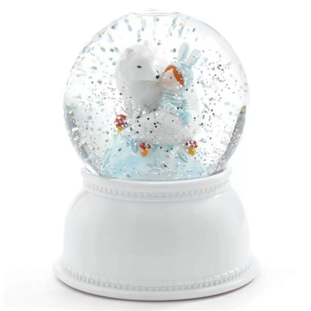 New Kidzsupplies Djeco Nachtlampje Sneeuwbol Lila & Pupi