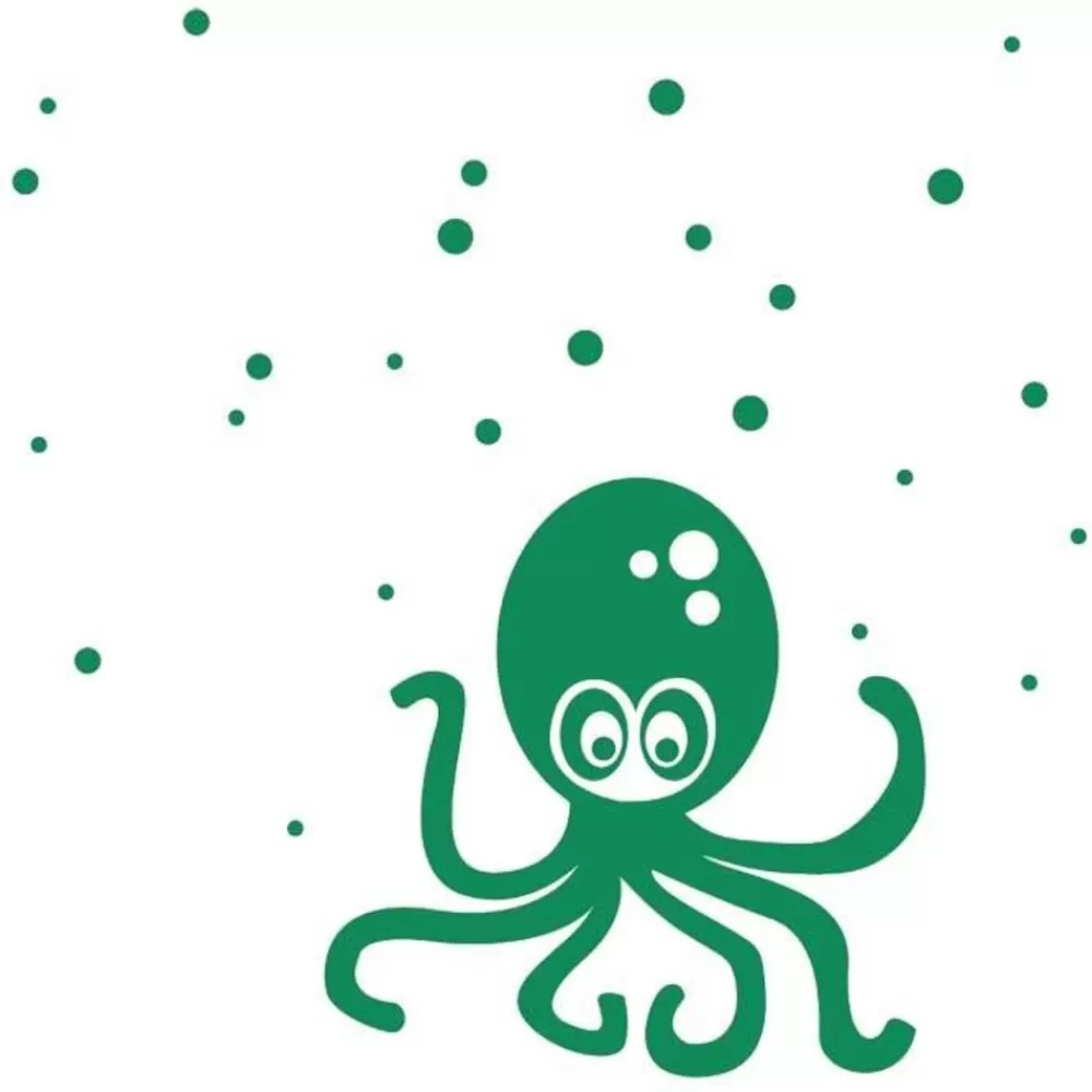 Best Sale Kidzsupplies Ferm Living Kids Ferm Living Muursticker Octopus Groen