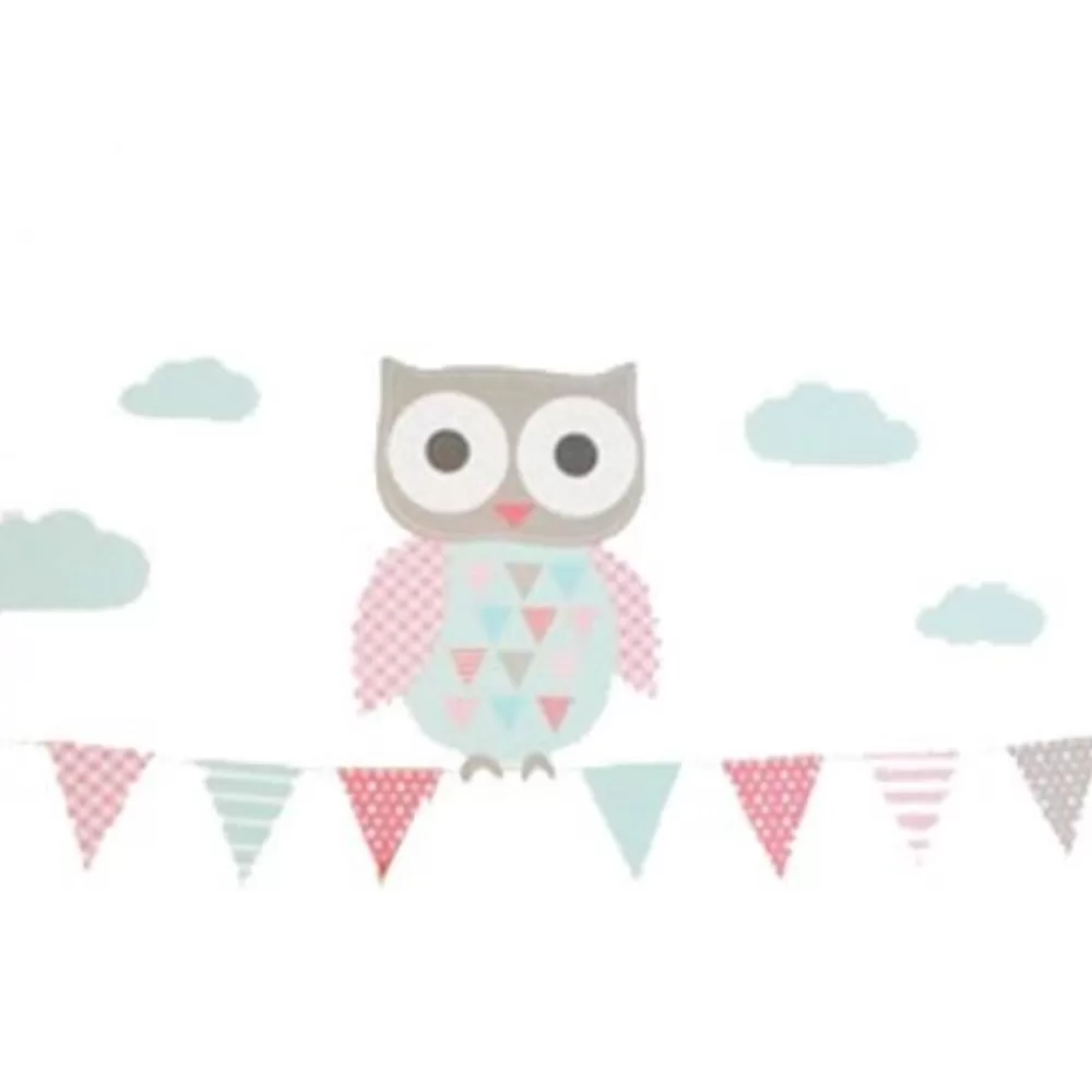 Shop Kidzsupplies Forwalls Forwalls Muursticker Uiltje Met Vlaggetjes En Wolken