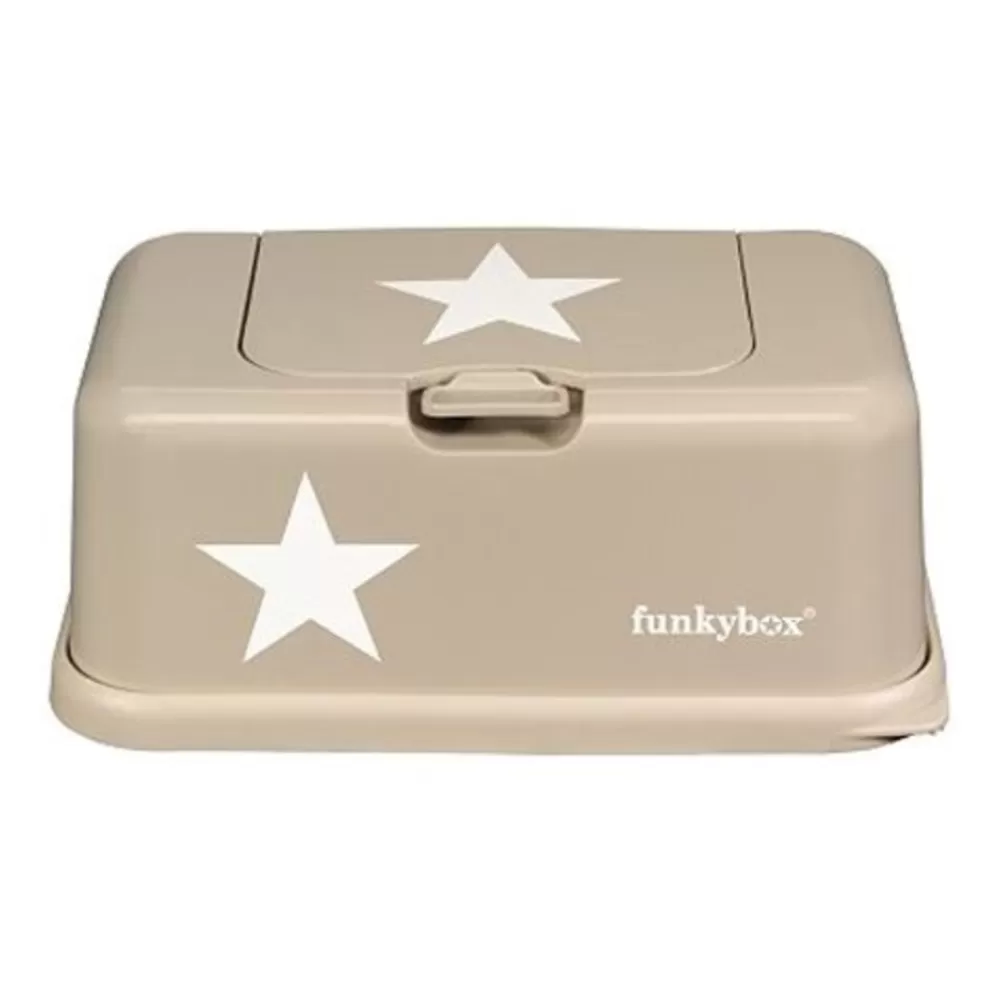 Outlet Kidzsupplies Funkybox Funkybox Billendoekjes Bewaardoos Beige Met Ster