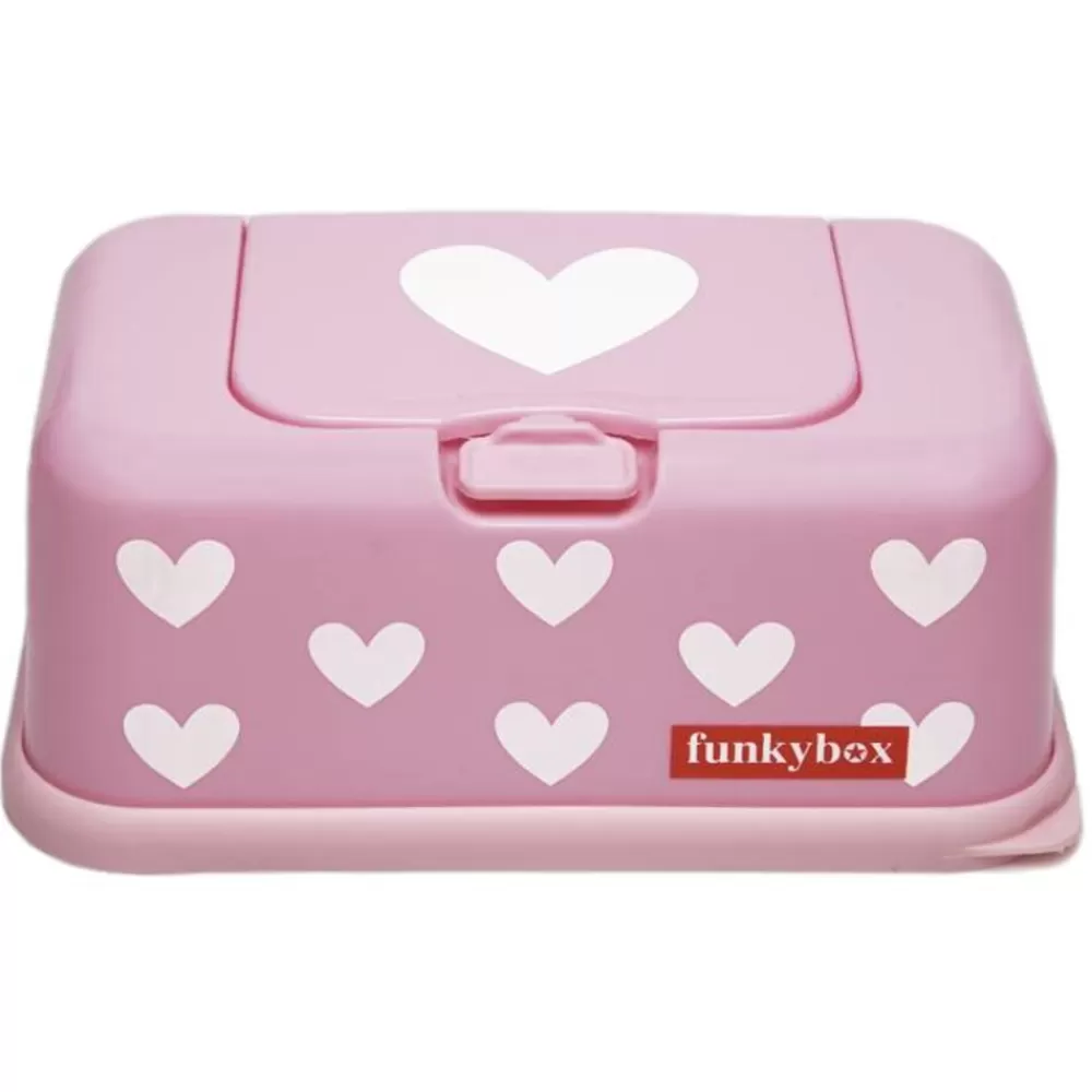 Fashion Kidzsupplies Funkybox Funkybox Billendoekjes Bewaardoos Roze Hartjes