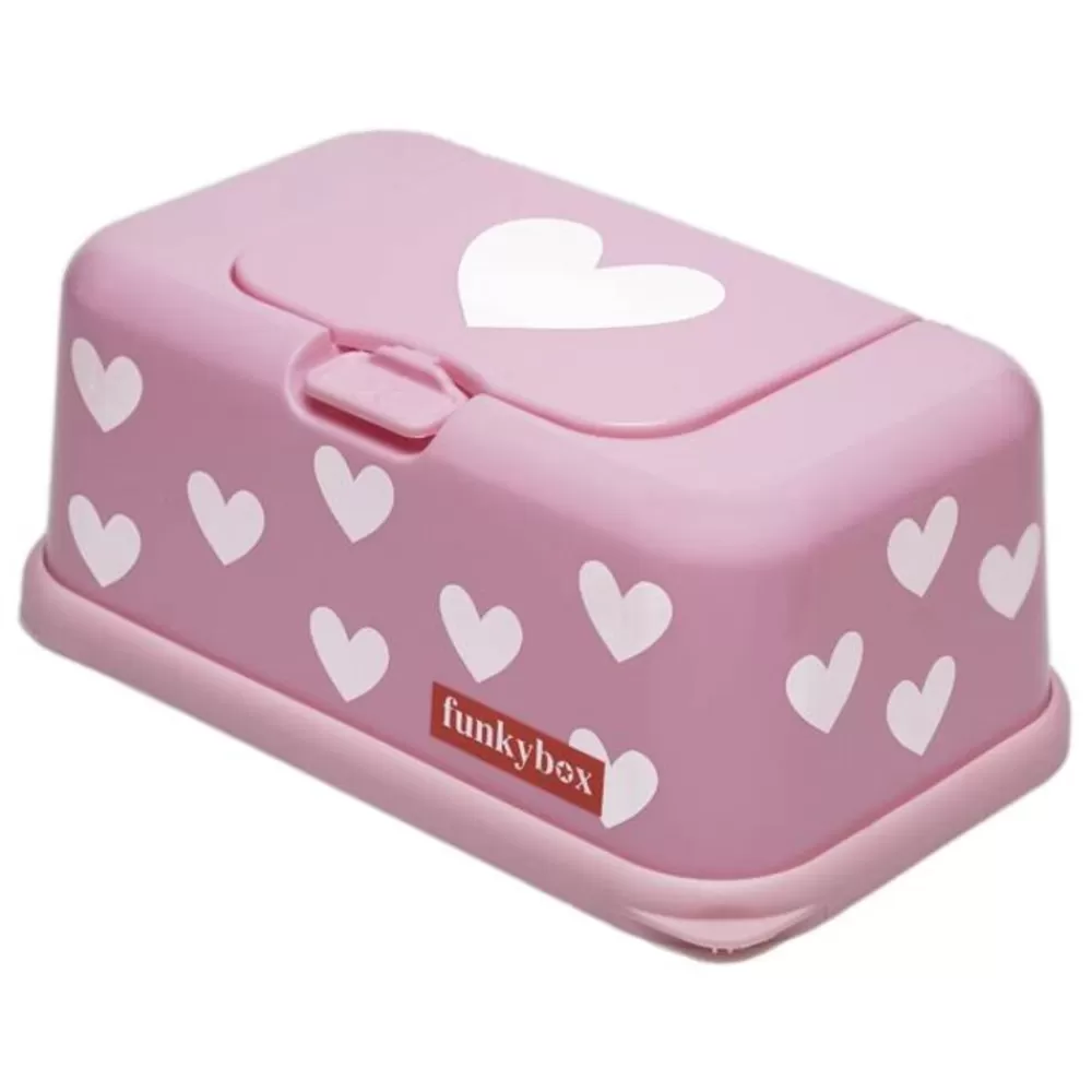 Fashion Kidzsupplies Funkybox Funkybox Billendoekjes Bewaardoos Roze Hartjes