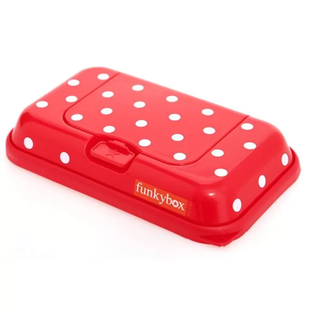 Store Kidzsupplies Funkybox Funkybox To Go Bewaardoos Voor Billendoekjes En Snoetenpoetsers Rood