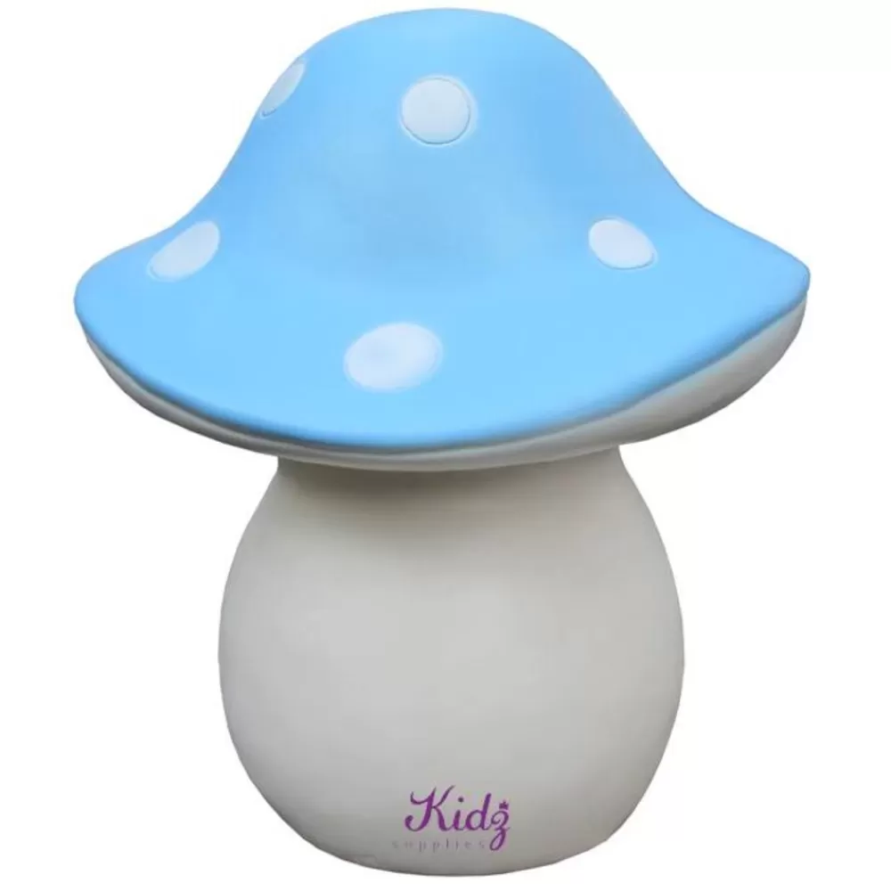 Discount Kidzsupplies Heico Figuurlampen Kinderlamp Paddenstoel Polkadots Lichtblauw