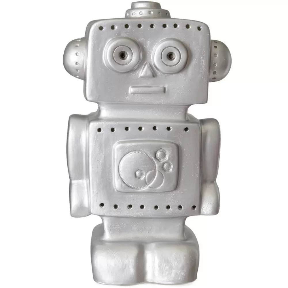 Sale Kidzsupplies Heico Kinderlamp Robot Zilver