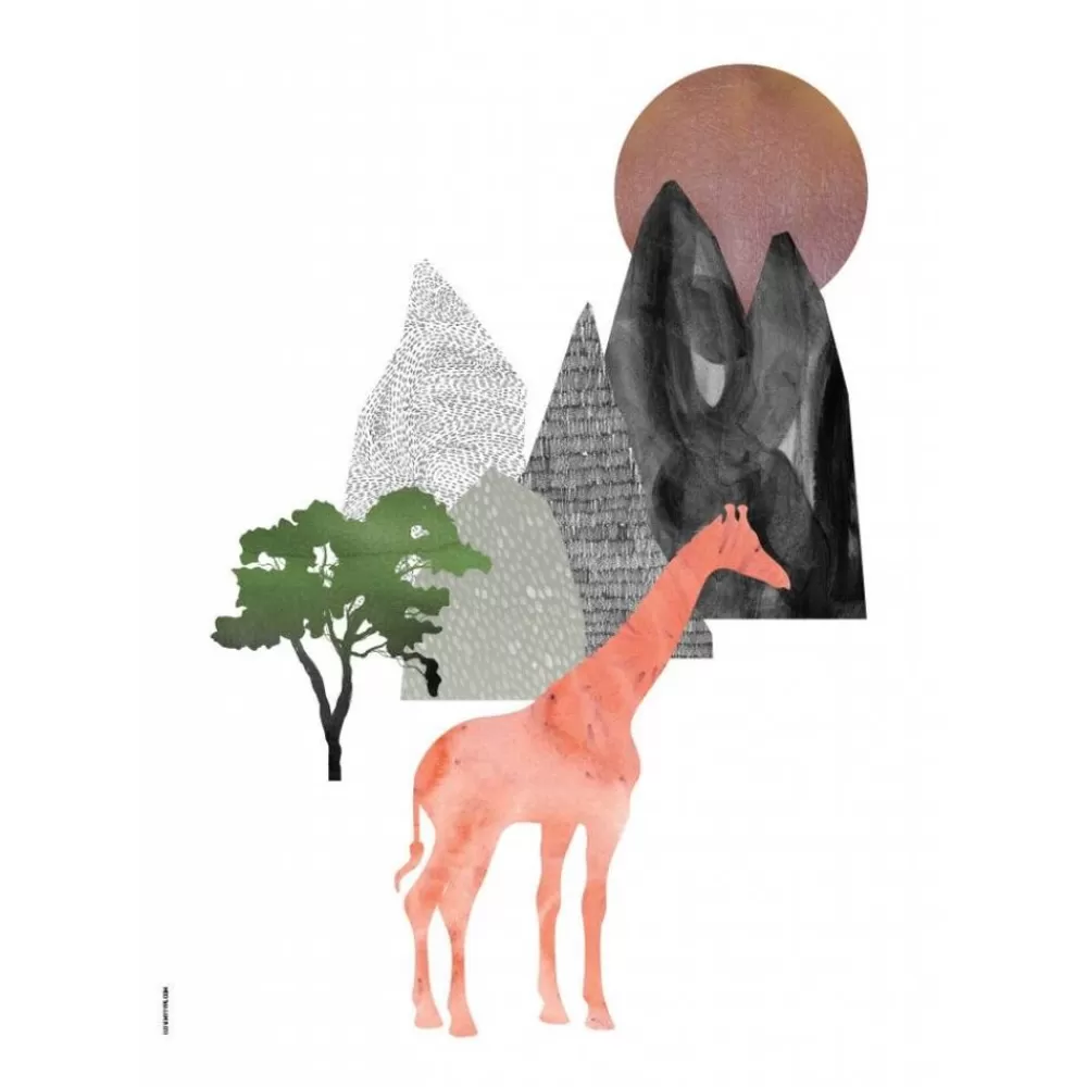 Cheap Kidzsupplies I Love My Type Kinderposter A3 Giraffe Maintain Life