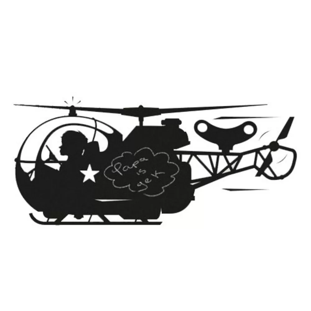 Clearance Kidzsupplies Kek Amsterdam Kek Amsterdam Muursticker Krijtbord Helicopter