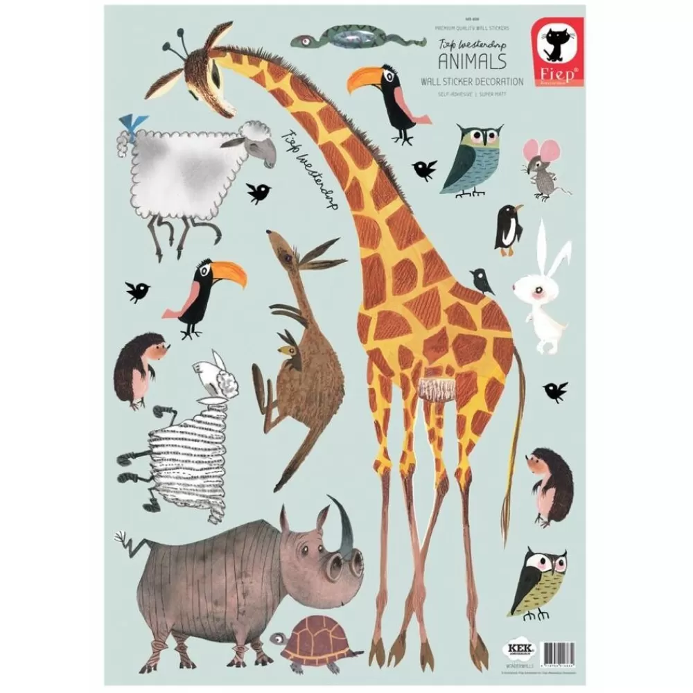 Best Kidzsupplies Kek Amsterdam Muursticker Dieren Fiep Westendorp-Giraffe