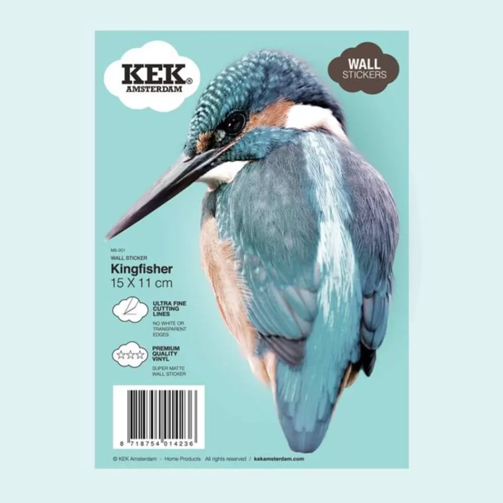 Shop Kidzsupplies Kek Amsterdam Muursticker Kingfisher