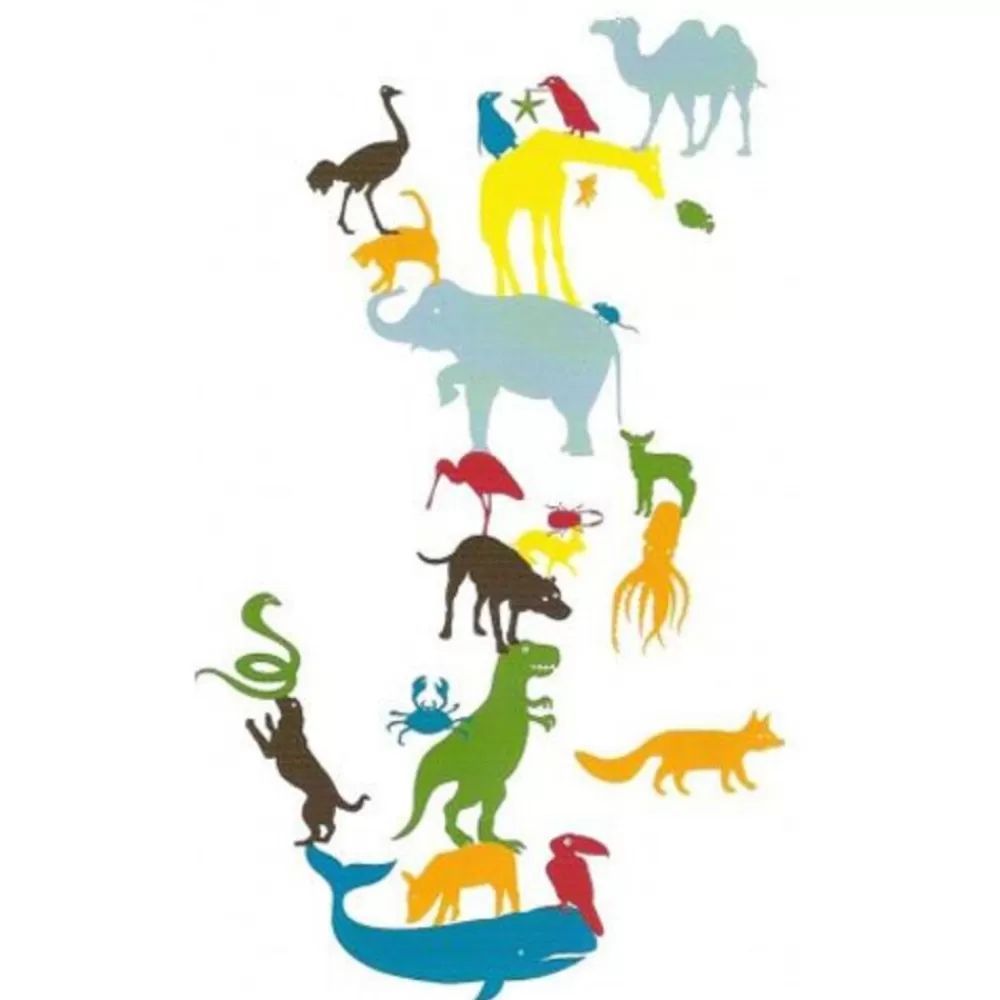 New Kidzsupplies Kidslab Kidslab Muursticker Dieren Animal Tower