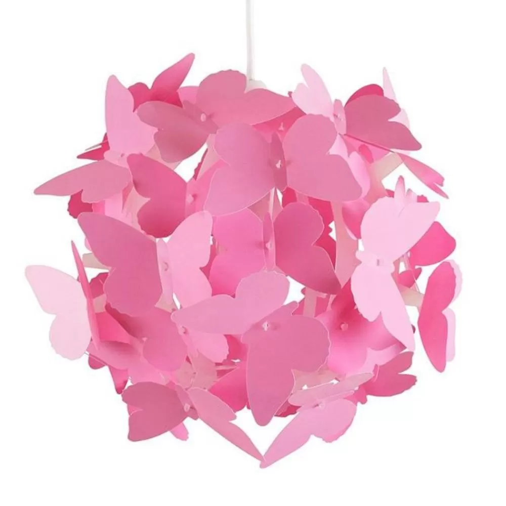 Cheap Kidzsupplies Kinderlamp Vlinders Rond Roze