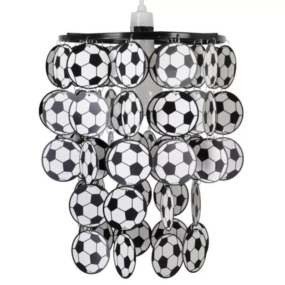 Cheap Kidzsupplies Kinderlamp Voetbal Zwart Wit