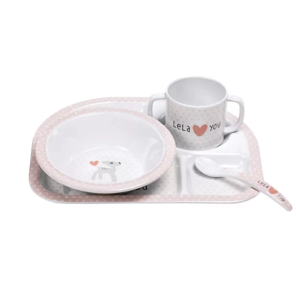 Outlet Kidzsupplies Laessig Kinderservies Hertje Roze