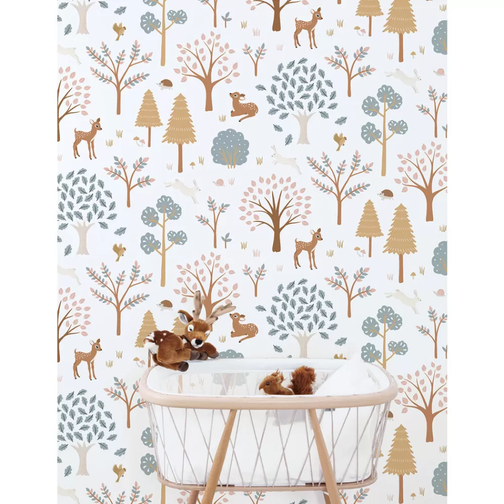 Shop Kidzsupplies Lilipinso Kinderkamer Behang Joro Bos Print Hertje