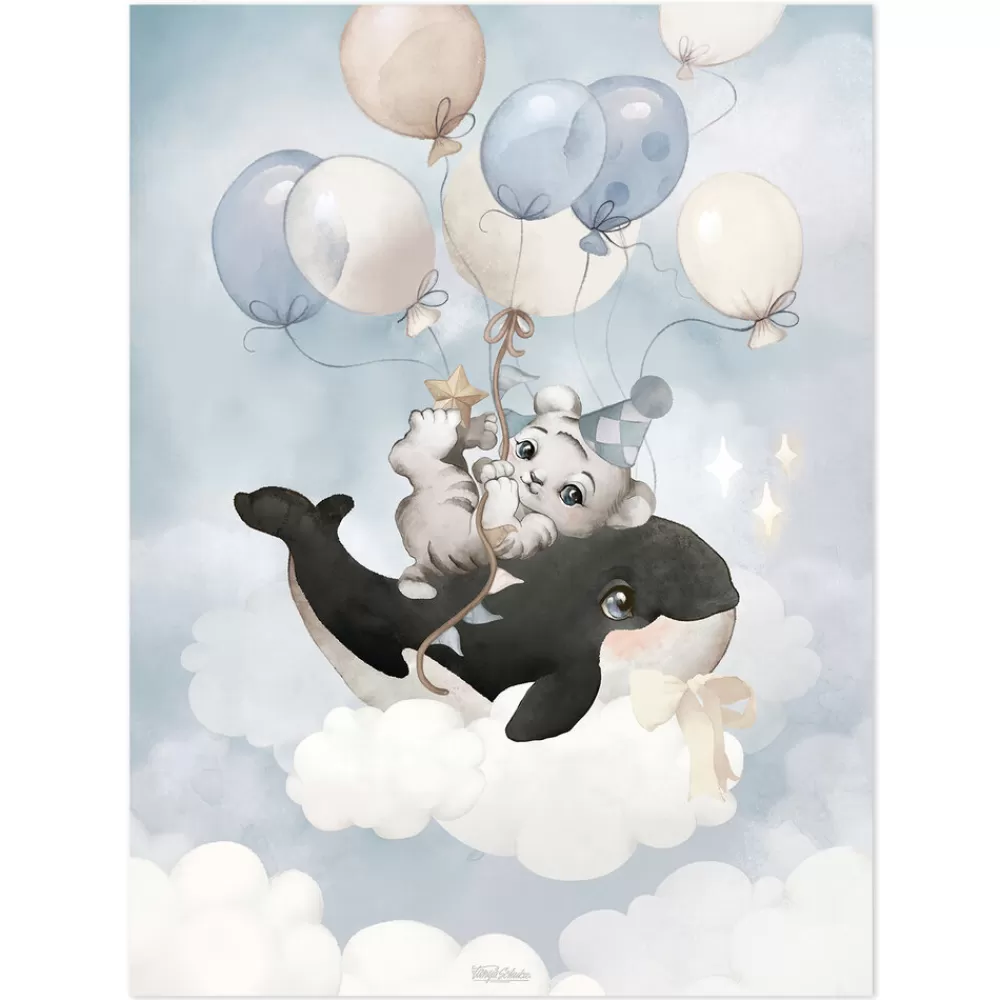 New Kidzsupplies Lilipinso Kinderposter Walvis Selene