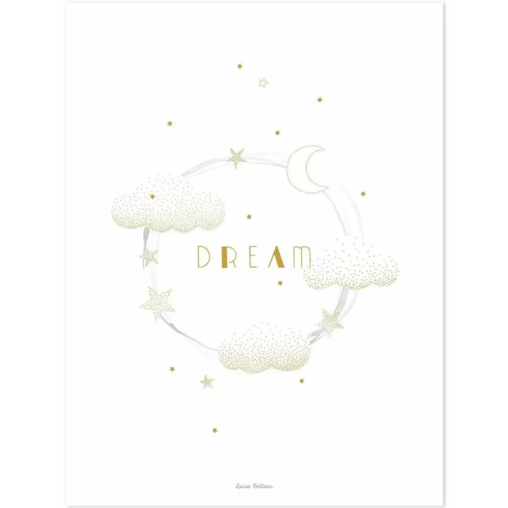 Fashion Kidzsupplies Lilipinso Kinderposter Wolken Dream