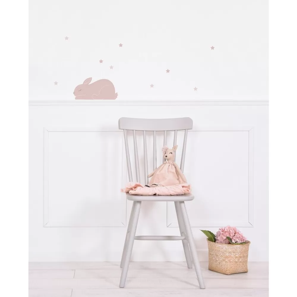 Outlet Kidzsupplies Lilipinso Muursticker Babykamer Konijntjes Met Sterren Poeder Roze