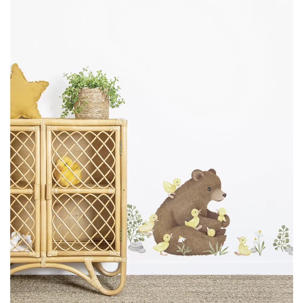 Best Sale Kidzsupplies Lilipinso Muursticker Kinderkamer Beer En Kuikentjes Lucky Ducky