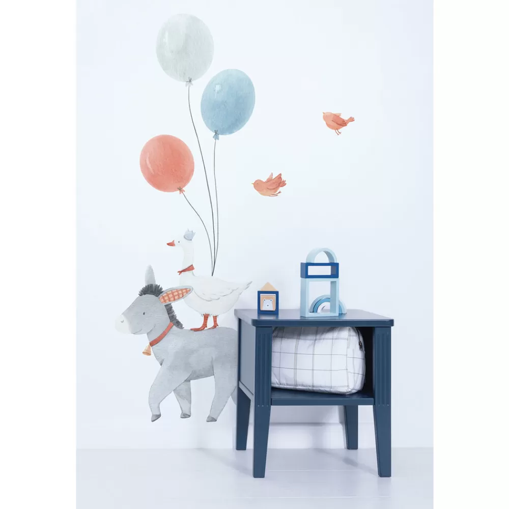 Best Kidzsupplies Lilipinso Muursticker Kinderkamer Gentle Friends Ezel En Ballonnen