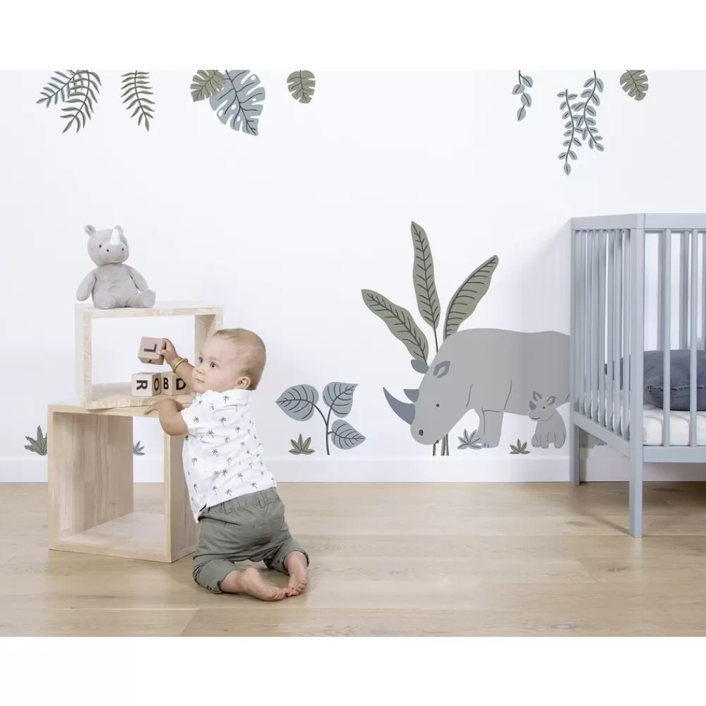 Store Kidzsupplies Lilipinso Muursticker Kinderkamer Neushoorns