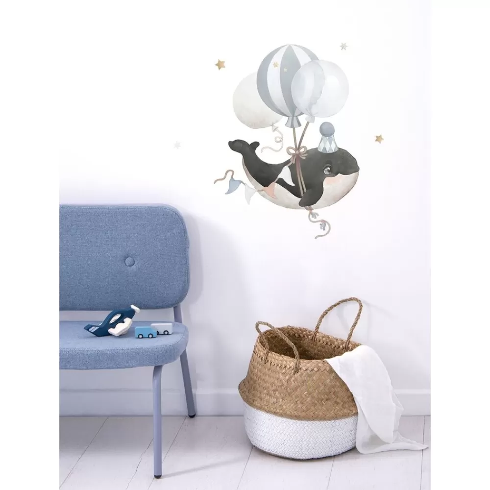 Fashion Kidzsupplies Lilipinso Muursticker Kinderkamer Orka En Ballon