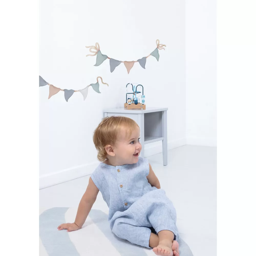 Fashion Kidzsupplies Lilipinso Muursticker Kinderkamer Selene Vlaggetjes Slingers Lichtblau