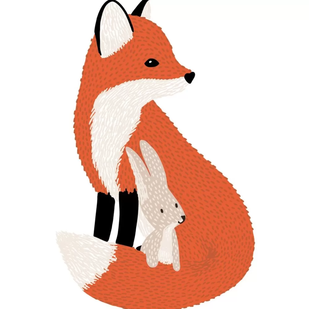 Cheap Kidzsupplies Lilipinso Muursticker Vos Mr. Fox And Friend