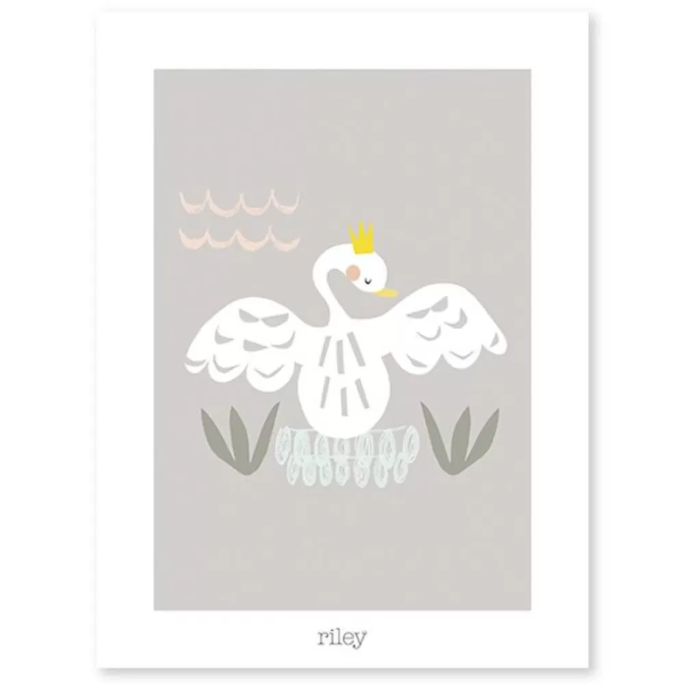 Online Kidzsupplies Lilipinso Poster Kinderkamer Vintage Zwaan