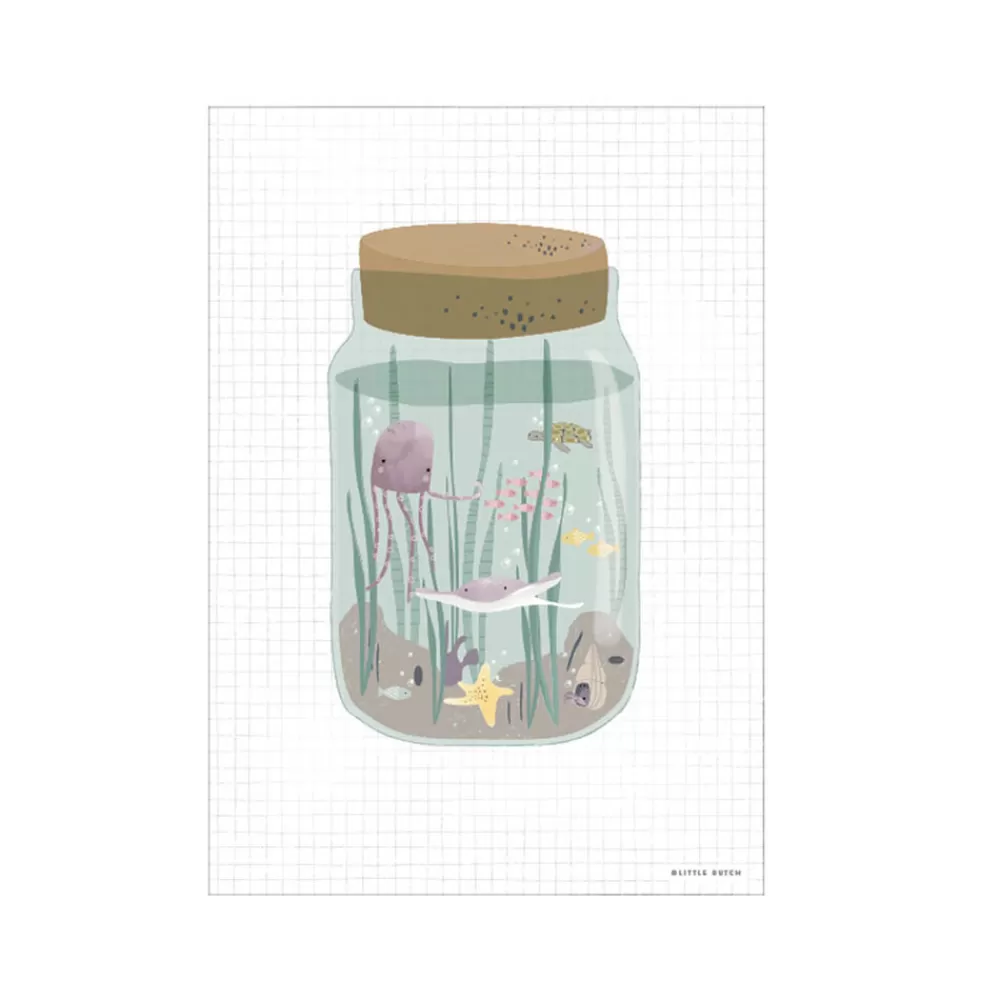 Clearance Kidzsupplies Little Dutch Poster Zee Ocean Jar A3