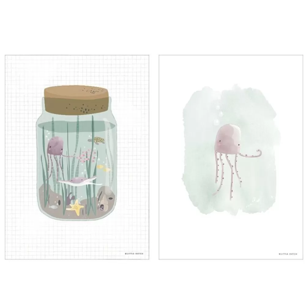 Clearance Kidzsupplies Little Dutch Poster Zee Ocean Jar A3