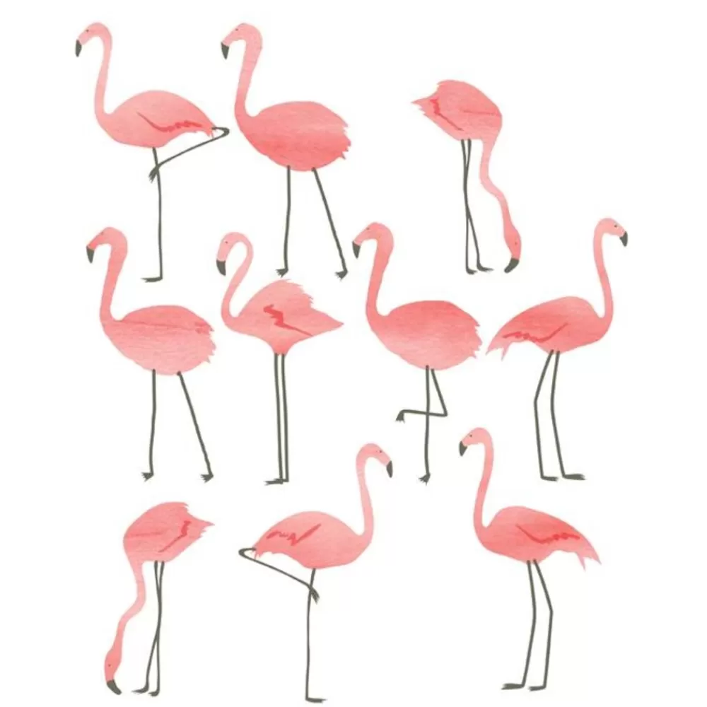 Clearance Kidzsupplies Mimi'Lou Mimilou Muursticker Flamingo'S Mini