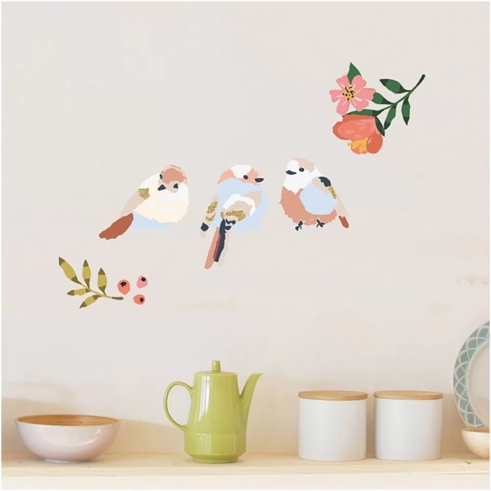 Fashion Kidzsupplies Mimilou Mini Muursticker Vogeltjes Summer