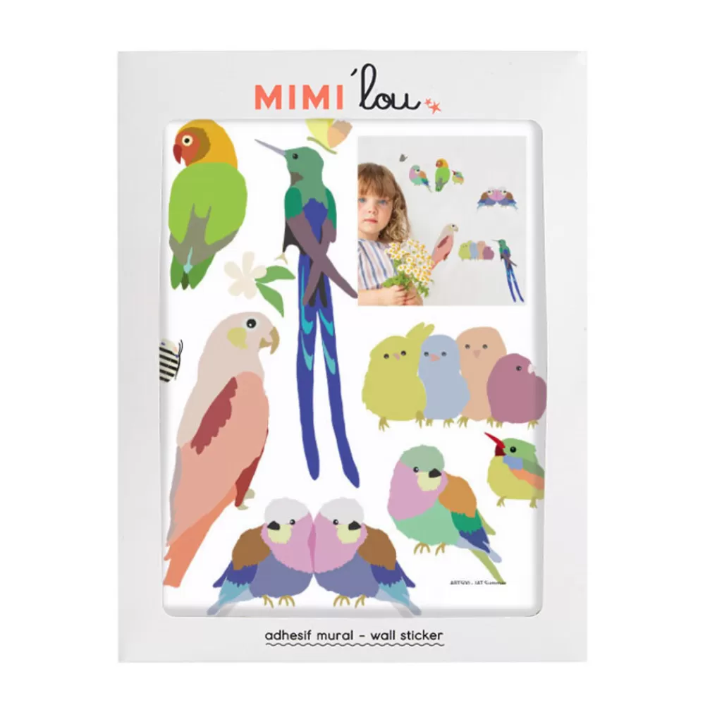 Shop Kidzsupplies Mimilou Mini Muursticker Vogeltjes With The Birds