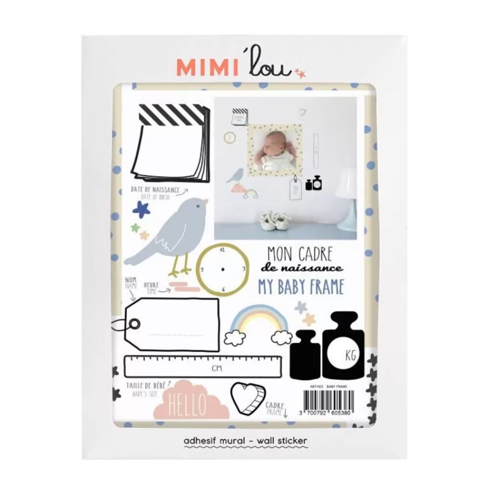 Shop Kidzsupplies Mimi'Lou Mini Muurstickers Geboorte