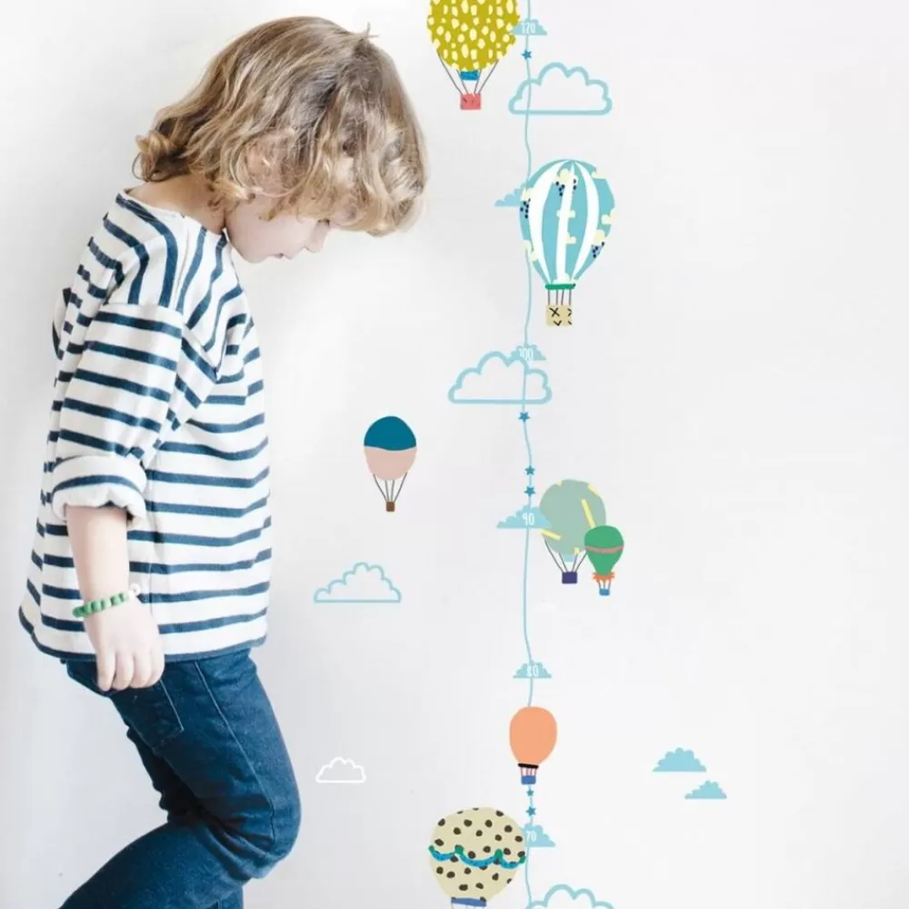 Cheap Kidzsupplies Mimilou Muursticker Kinderkamer Meetlat Ballonnen