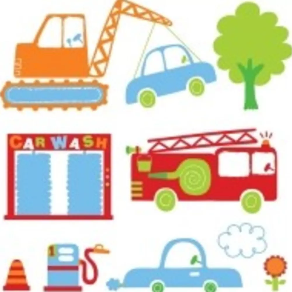 Shop Kidzsupplies Muursticker Autos Multikleur