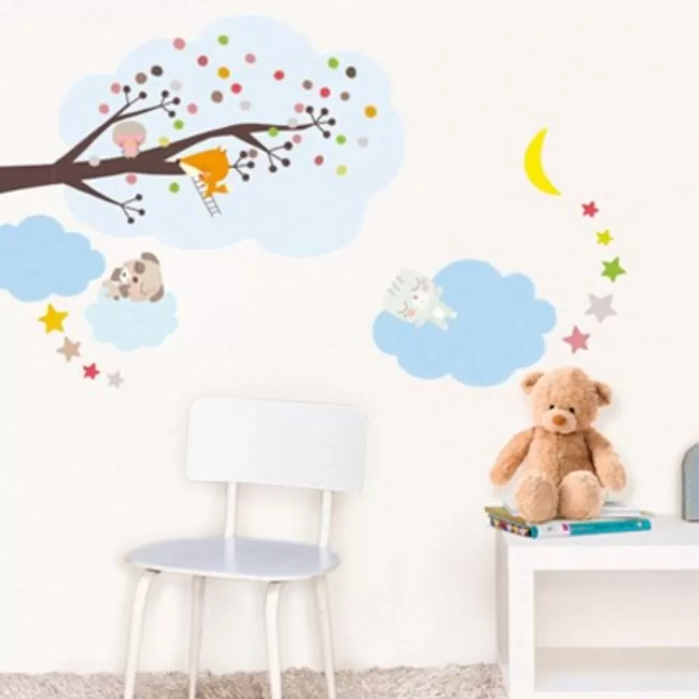 Discount Kidzsupplies Muursticker Babykamer Tak Met Slapende Beestjes