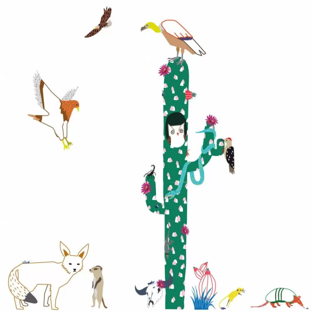 Cheap Kidzsupplies Muursticker Kinderkamer Cactus Into The Dessert