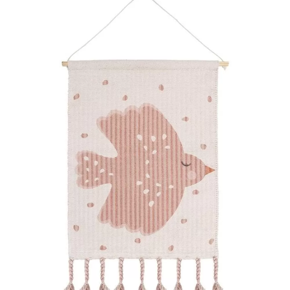 Clearance Kidzsupplies Nattiot Muurdecoratie Vogel Roze