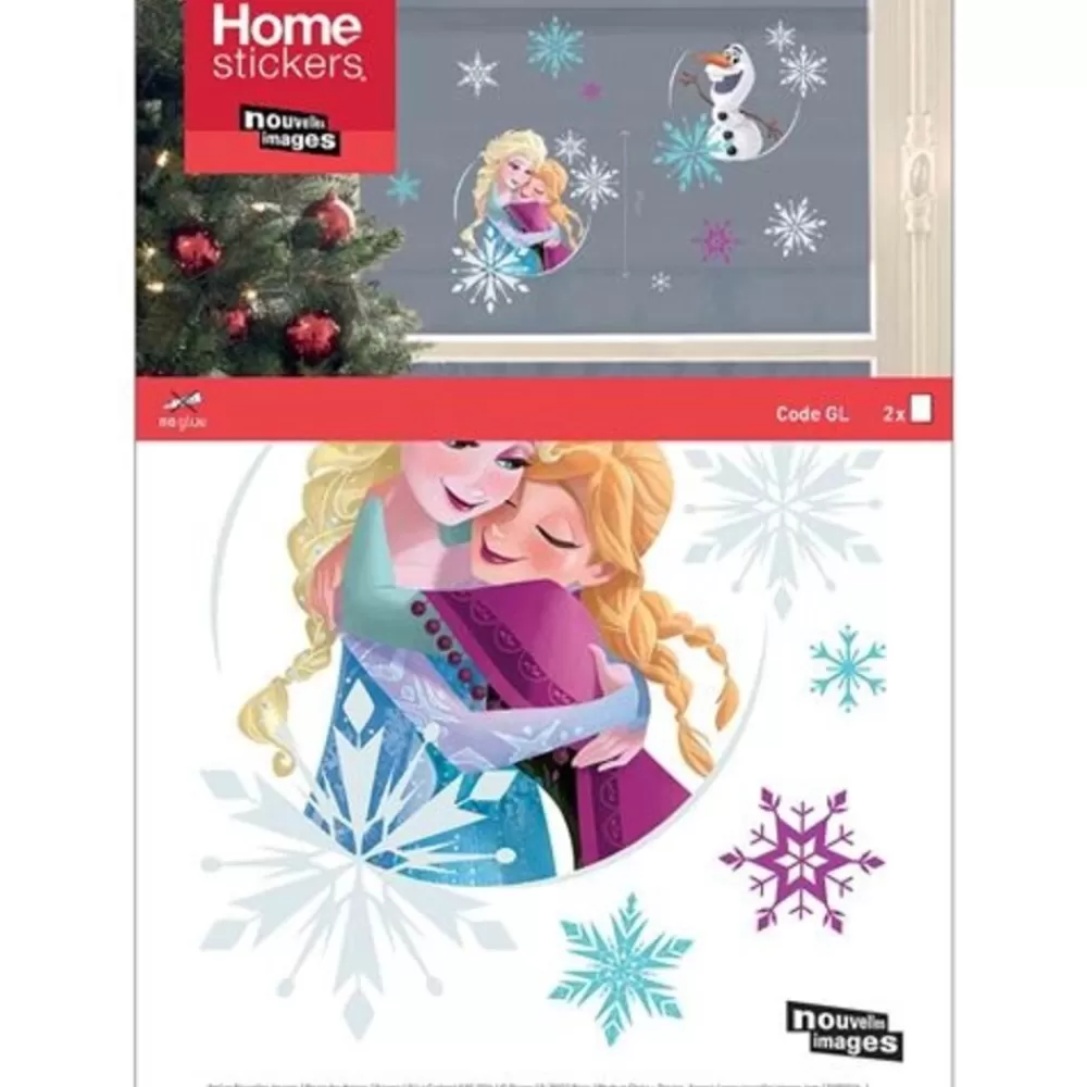 Best Sale Kidzsupplies Nouvelles Images Kerst Raamstickers Disney Frozen Met Pinguin